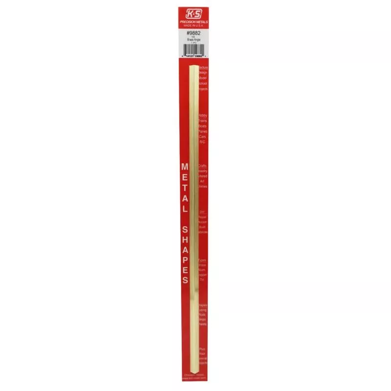 0.014 In. X 0.25 In. X 12 In. Brass Angle – Model K-s9882