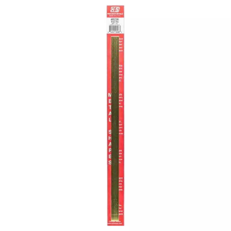 0.03 In. X 0.5 In. X 12 In. Galvanized Brass Plain Metal Strips