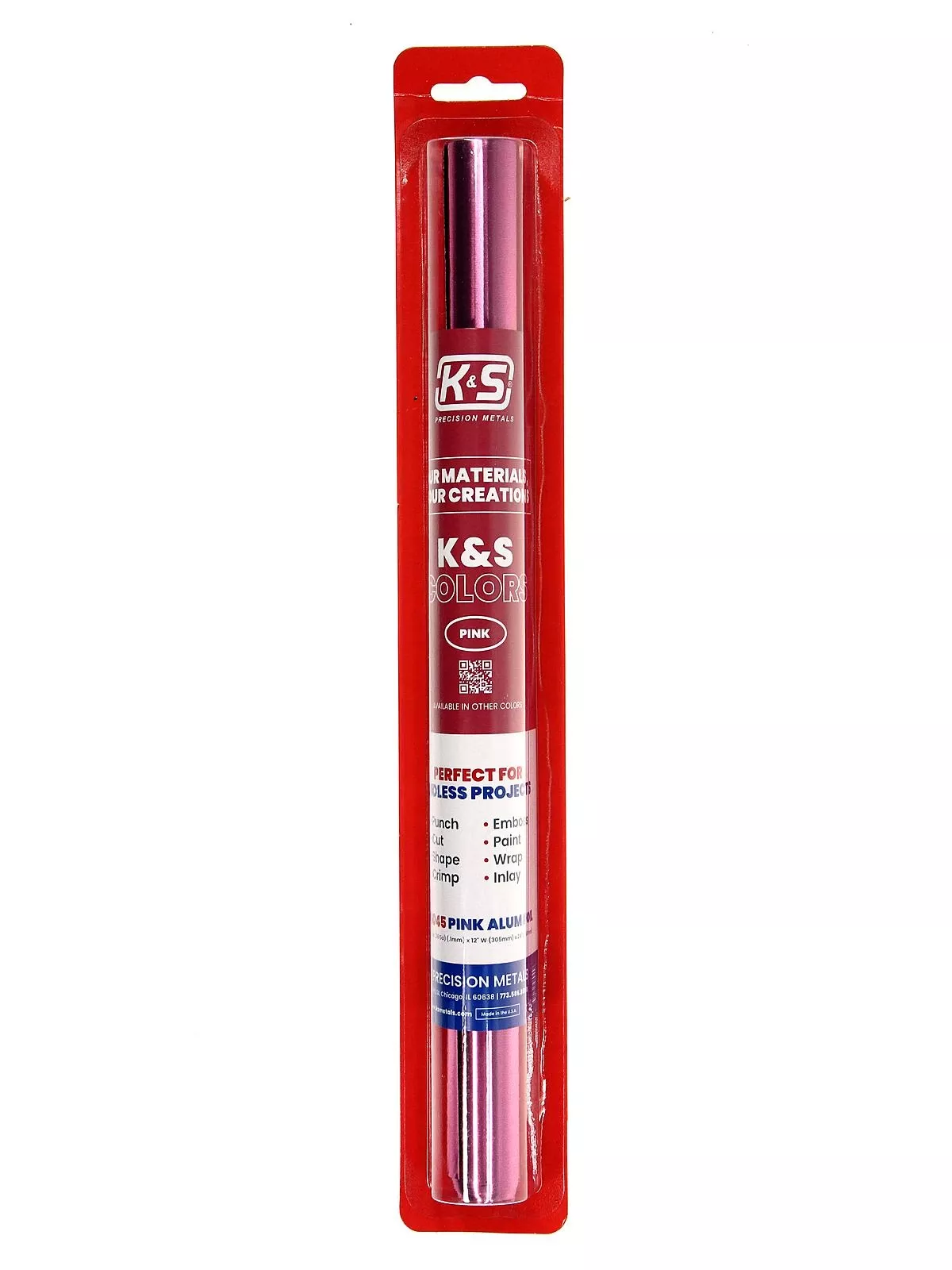 0.04 In. X 12 In. X 24 In. Pink Aluminum Foil – 36 Gauge