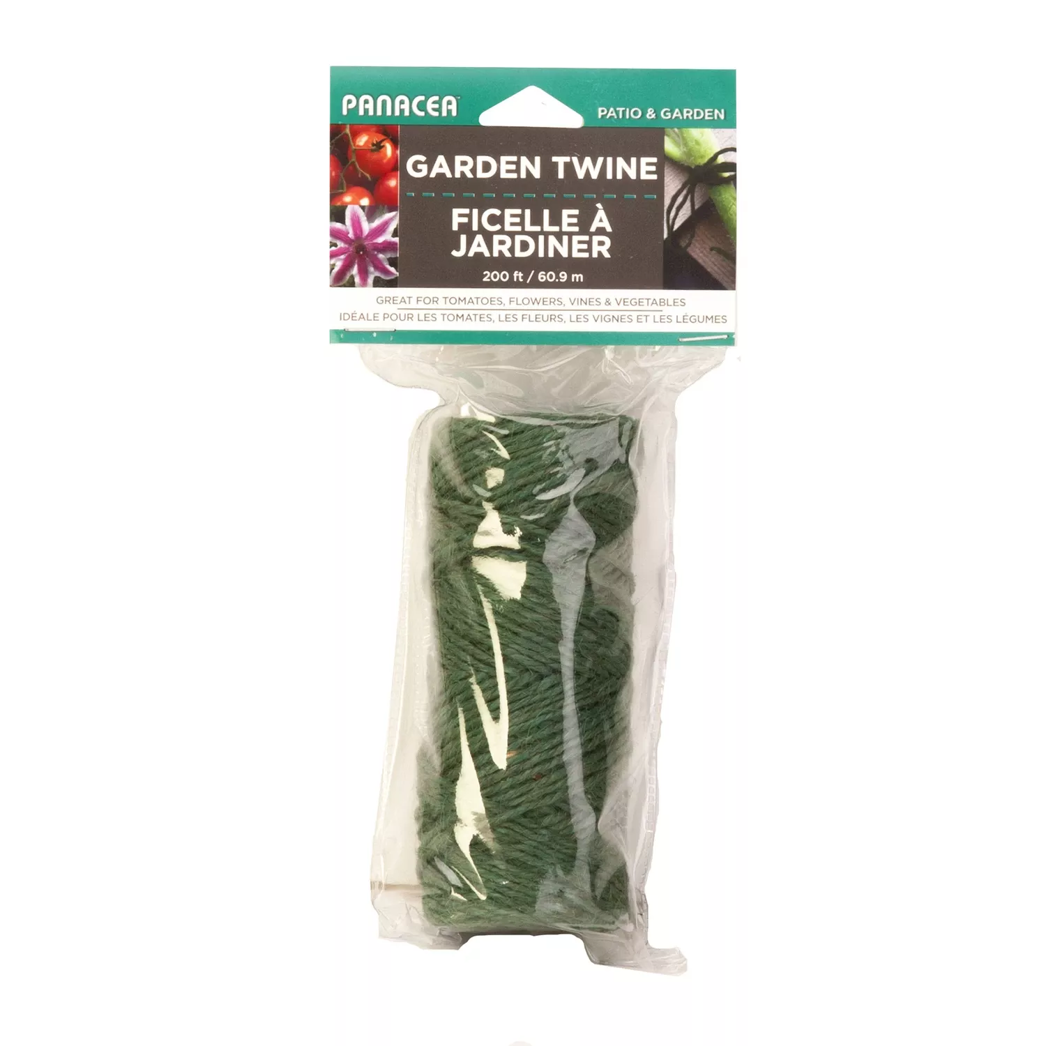 0.08 In. W Green Fabric Garden Twine – 200 Feet Roll For Plant Support