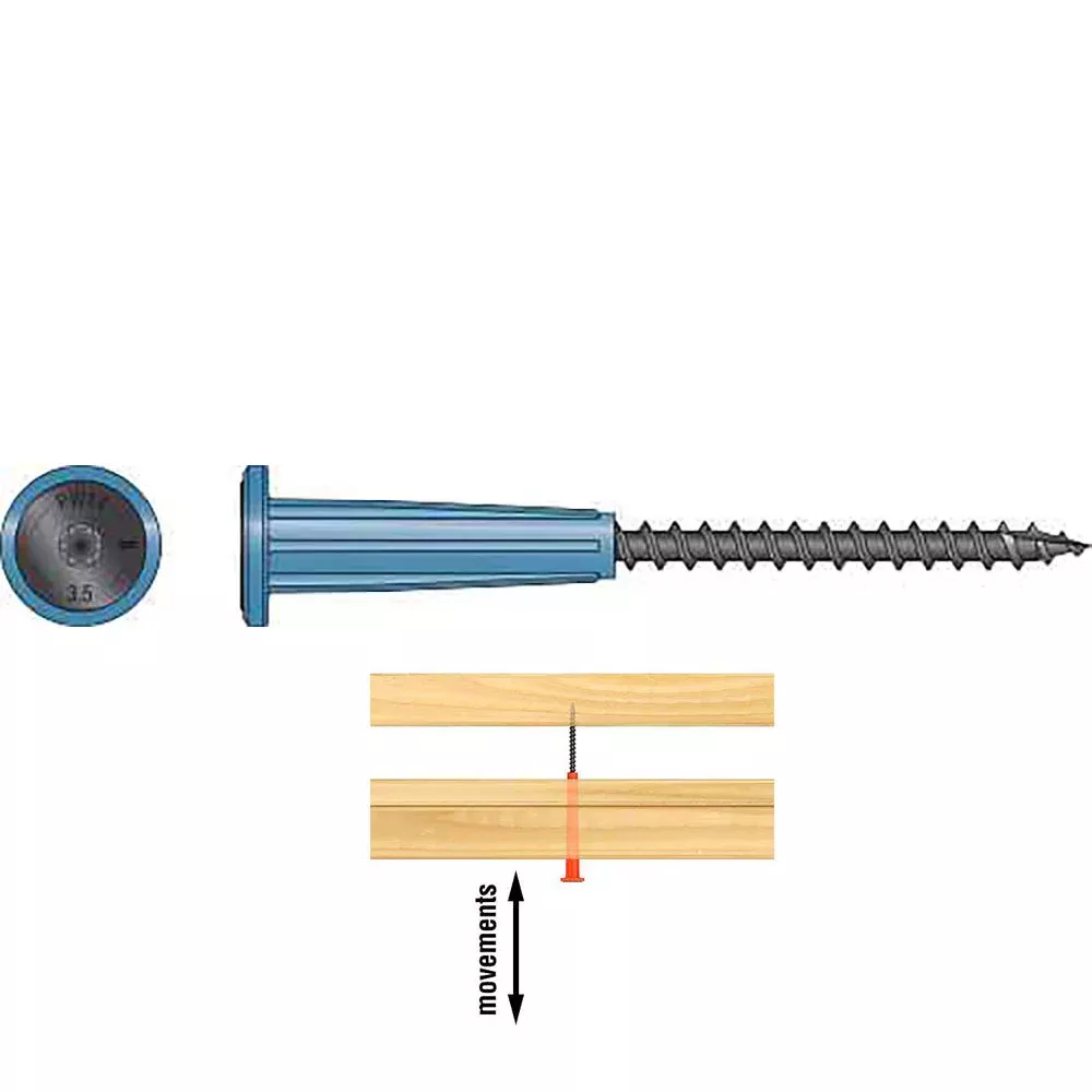 0.140 x 3 1/2 Washer Head Strong-Drive SDPW Deflector Screw E-coat Electrocoating Type-17 Point (T25 6-Lobe) Blue – Box (50)