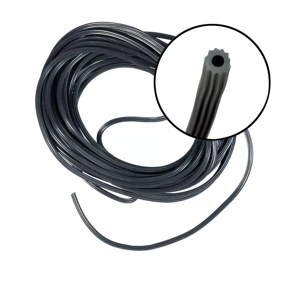 0.190 In. Diameter X 25 Ft. Length Black Screen Spline For Window Repair