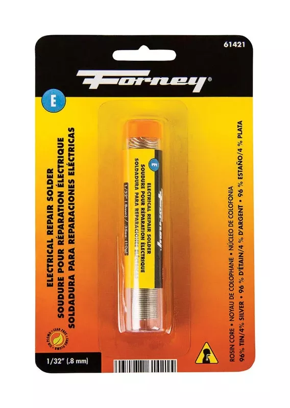 0.35 Oz Lead-free Rosin Core Solder Wire 1/32 In. Diameter Tin/silver