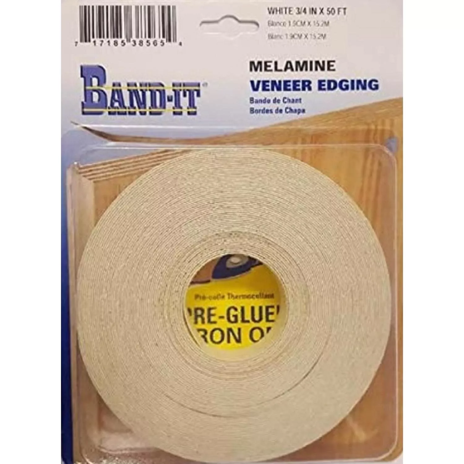 0.75 In. W X 25 Ft. L Prefinished White Birch Melamine Edge Banding