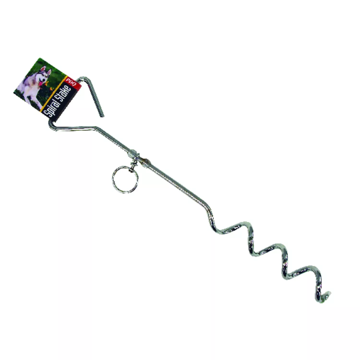 01312 18 Inch Spiral Tie-out Stake, Durable Steel For Dogs