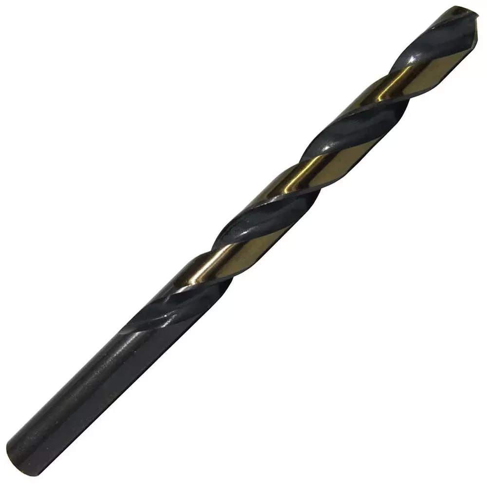 1/2" HSS Black & Gold Split Point Stub Drill Bit, Contractor Grade, KFDST1/2