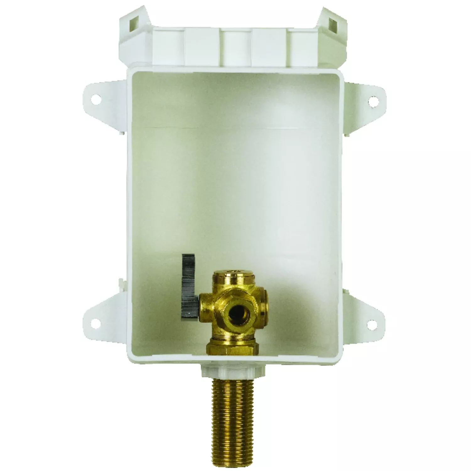 1/2 In. D Ice Maker Outlet Box With Brass Inlet Pipe