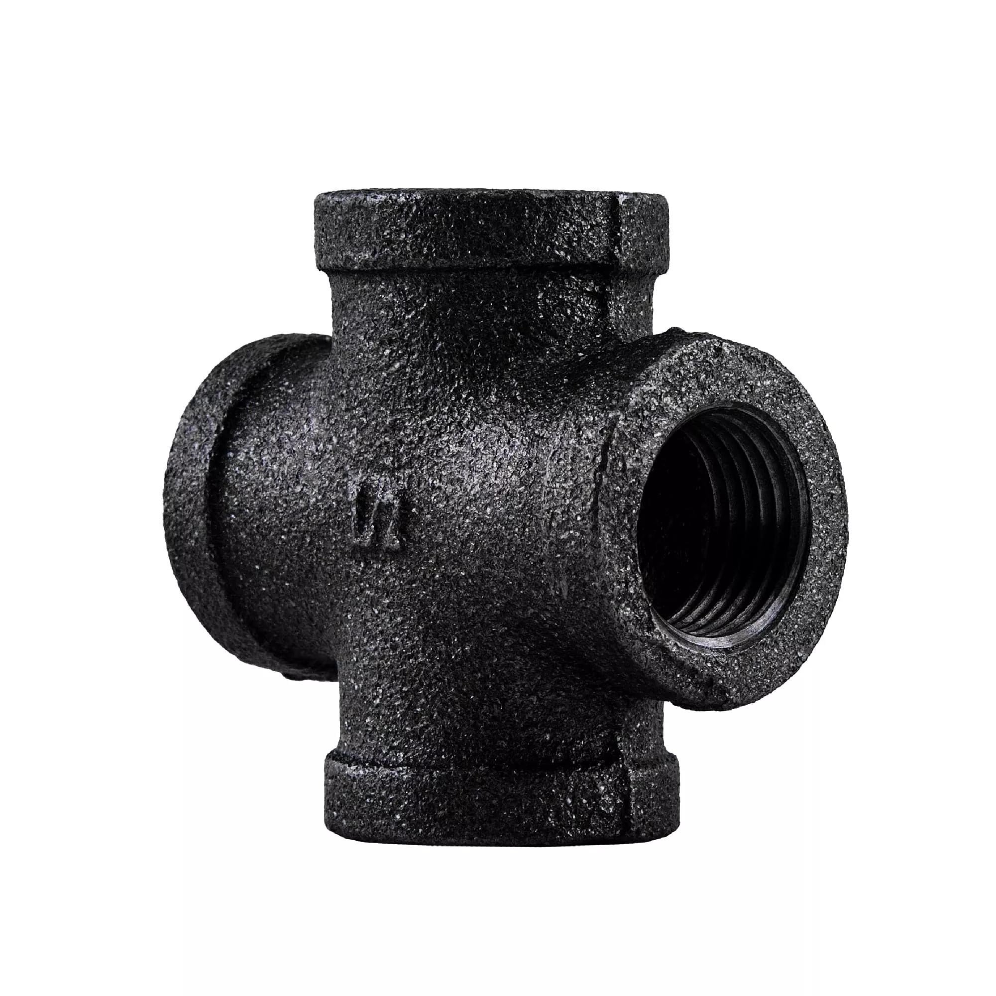 1/2 in. Prefinished Matte Black Cross