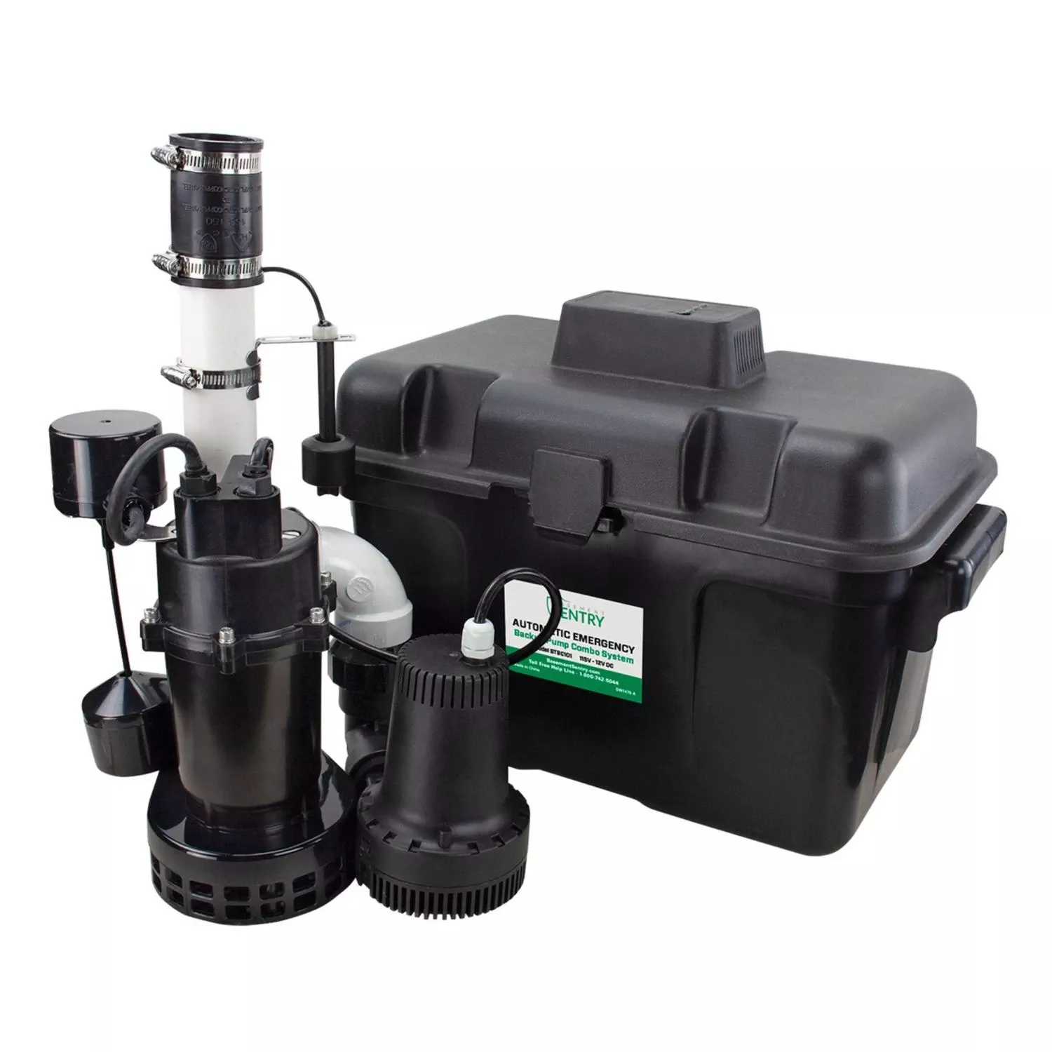 1/3 Hp 2400 Gph Thermoplastic Vertical Float Switch Ac Submersible Backup Sump Pump