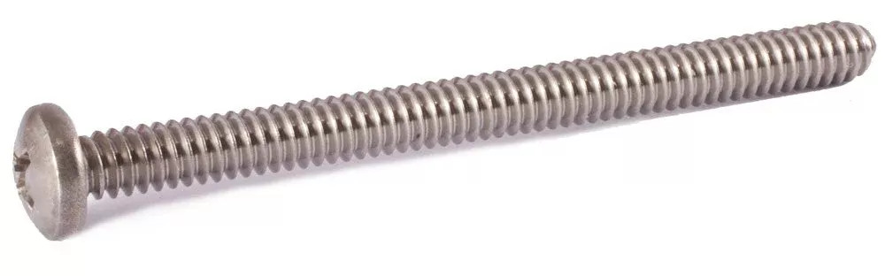 1/4-20 x 6 Phillips Pan Machine Screw 18-8 SS