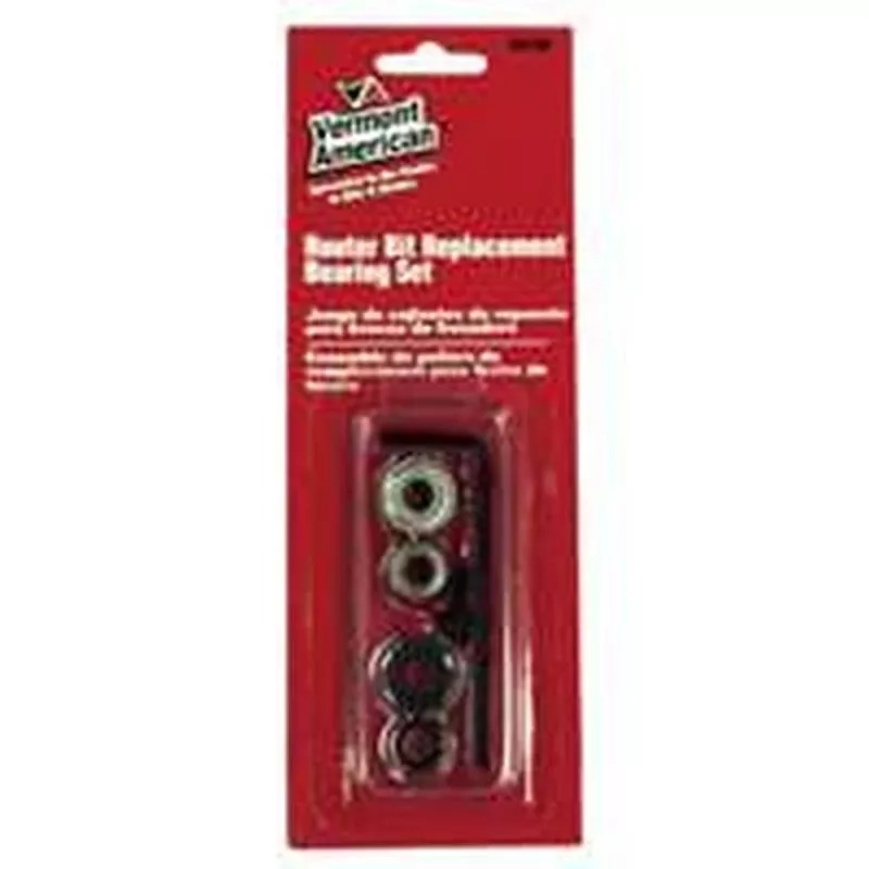 1/4 In. Dia. X Multi Size X 2 In. L Router Bit Bearing Set 3 Pc