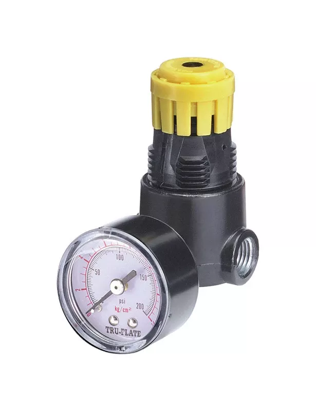 1/4 In. Npt Mini Pressure Regulator With Gauge, 250 Psi