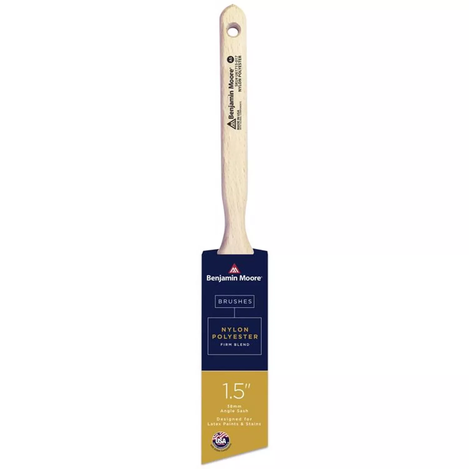 1.5 In. Firm Nylon/poly Angle Sash Brush – Model U61715-017