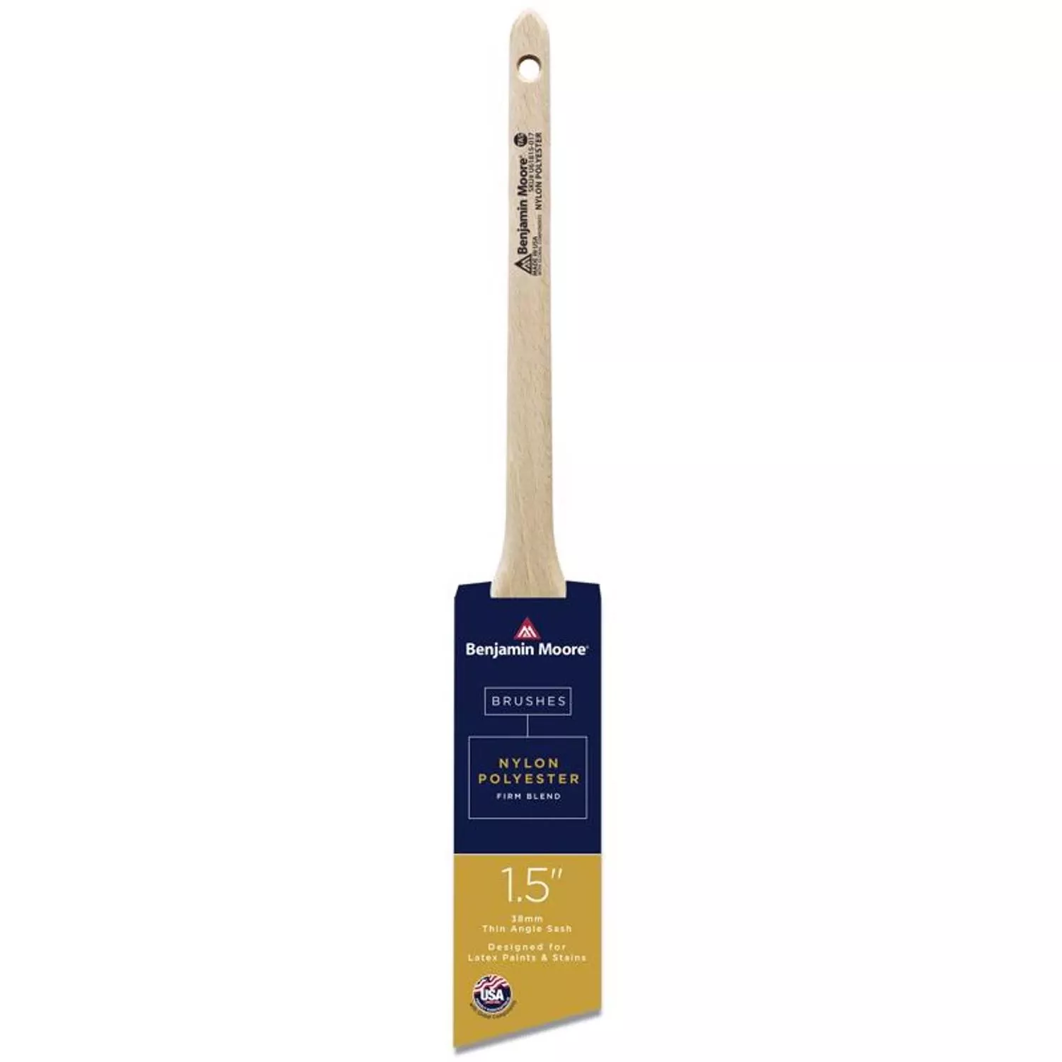 1.5 In. Firm Nylon/poly Thin Angle Sash Brush