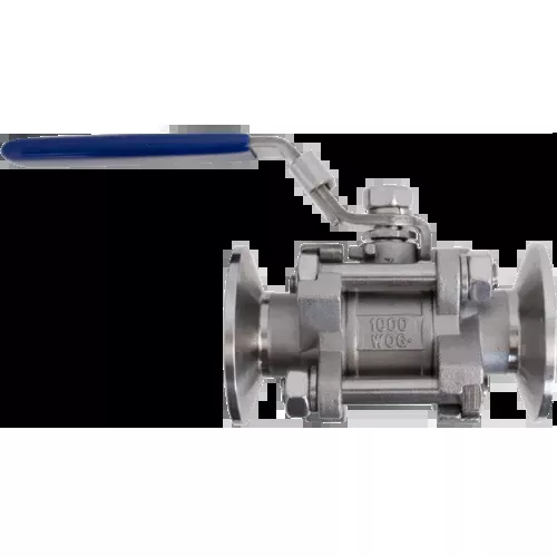 1.5 in. Tri-Clamp 3 Piece Stainless Steel Ball Valve