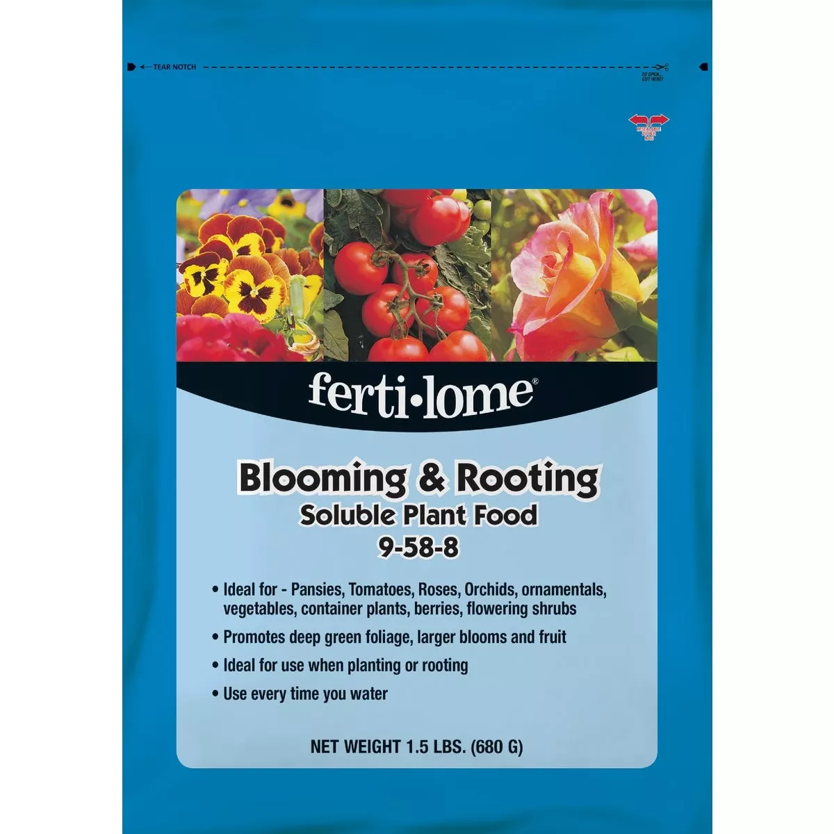 1.5 Lb. 9-58-8 Blooming & Rooting Soluble Dry Plant Food