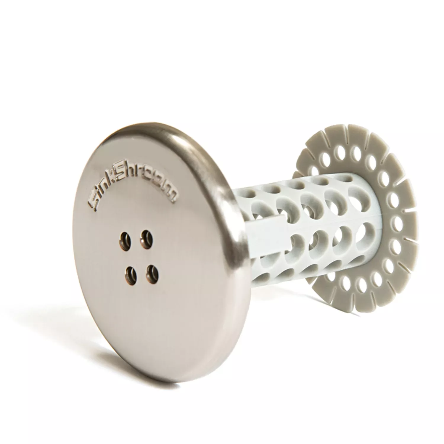 1.75 In. Nickel Silicone Sink Strainer For Tub And Shower