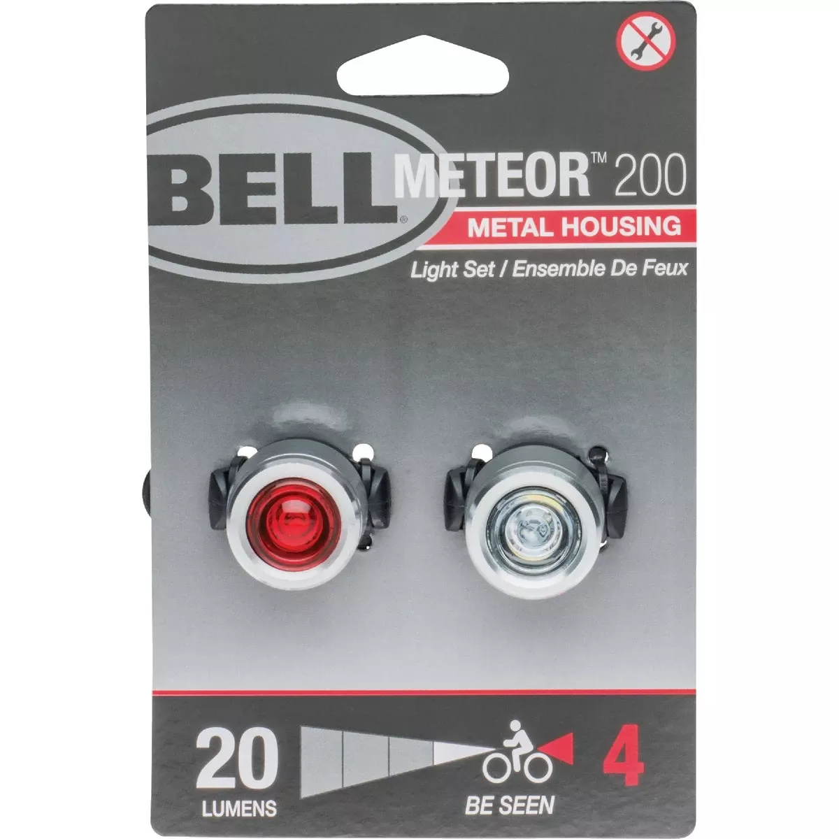 1 Clear & 1 Red Led Bicycle Light Set – Model 7133307