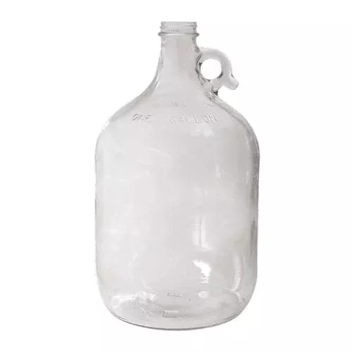 1 Gallon Glass Jug Carboy with Handle for Homebrew Fermenting – 128 oz.