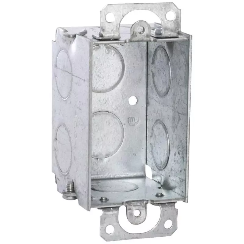 1-gang Steel Welded Conduit Wall Box, Model G600-upc, 2 X 3 X 2 Inches