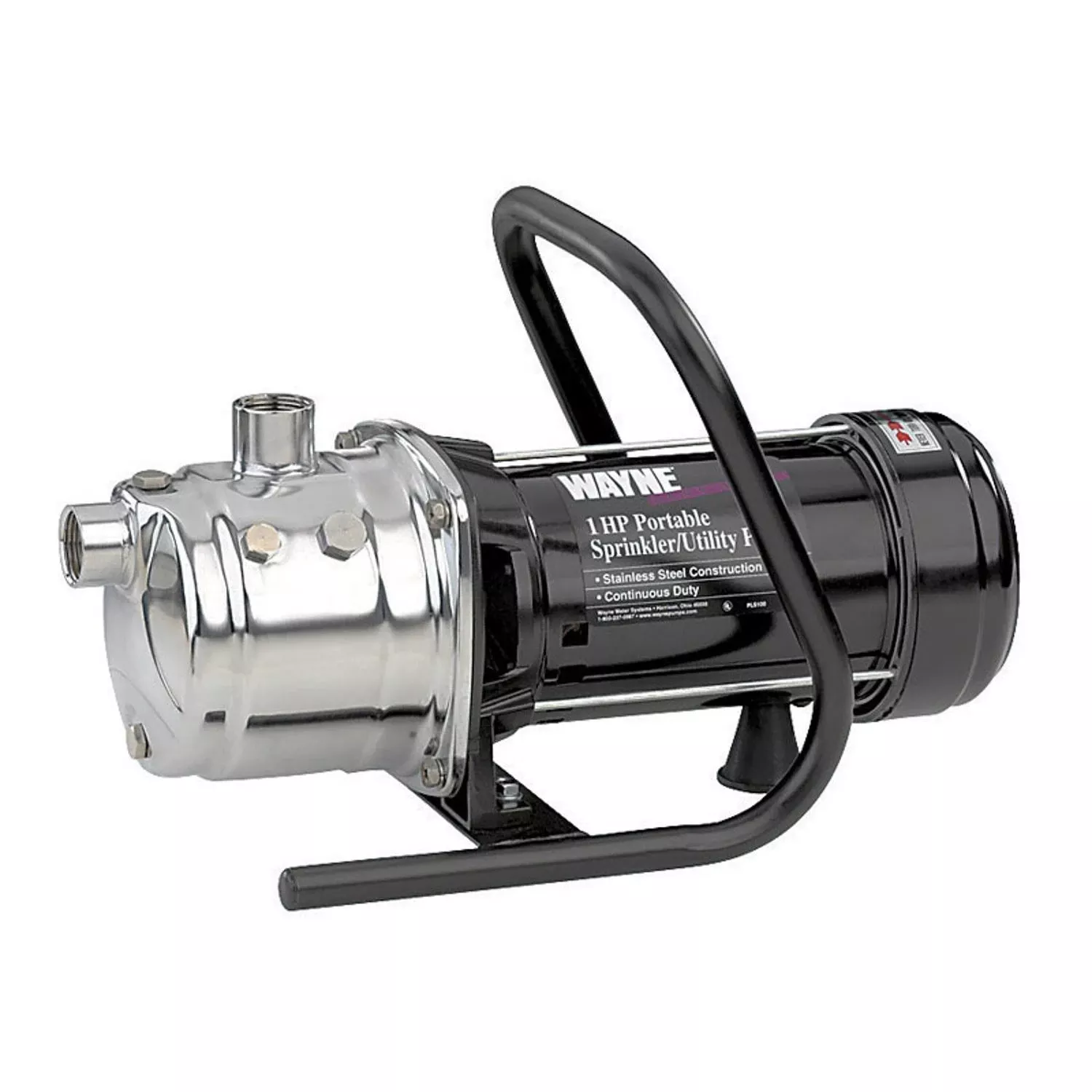 1 Hp 720 Gph Stainless Steel Portable Sprinkler Pump Pls100