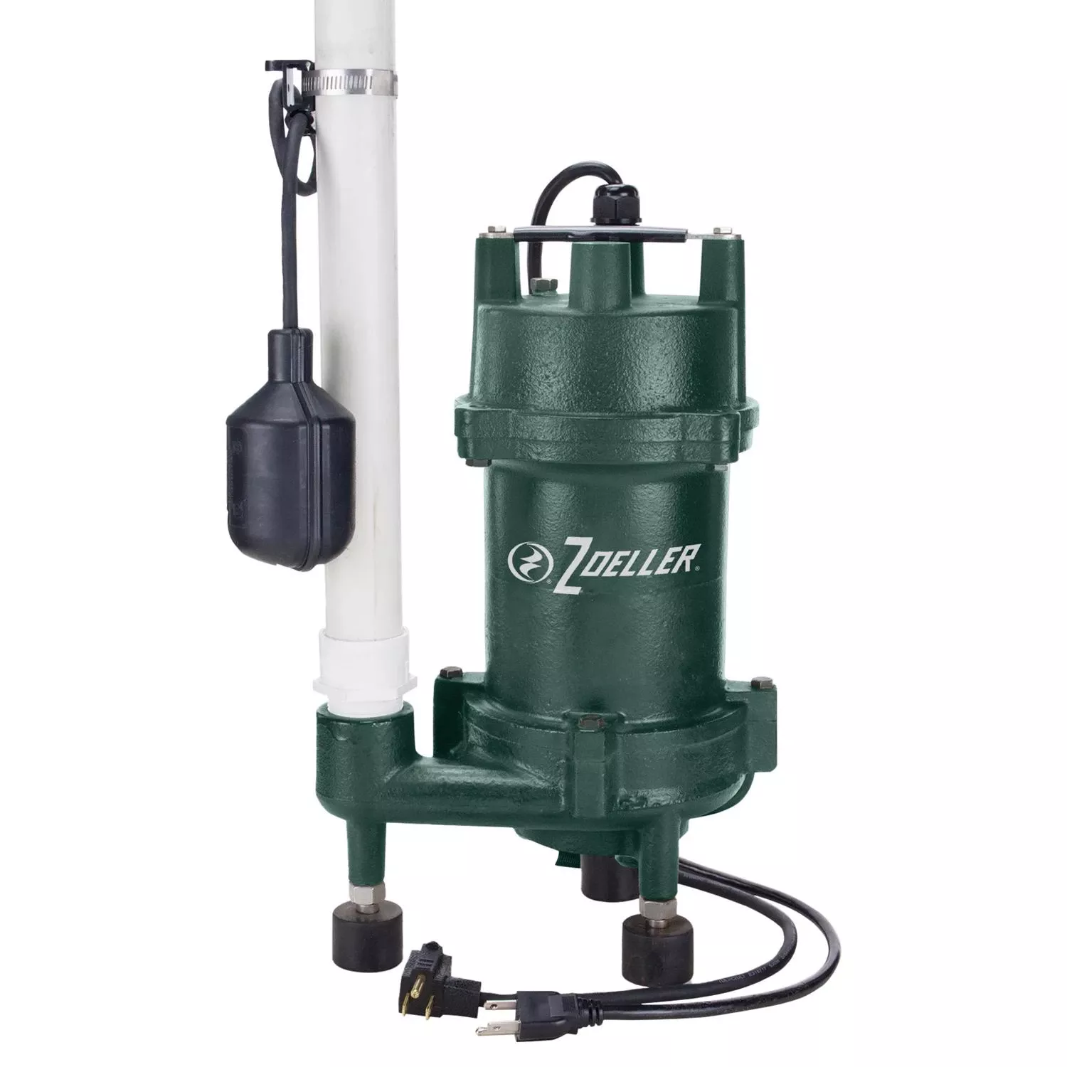 1 Hp Cast Iron Tethered Float Switch Grinding Pump 2535 Gph