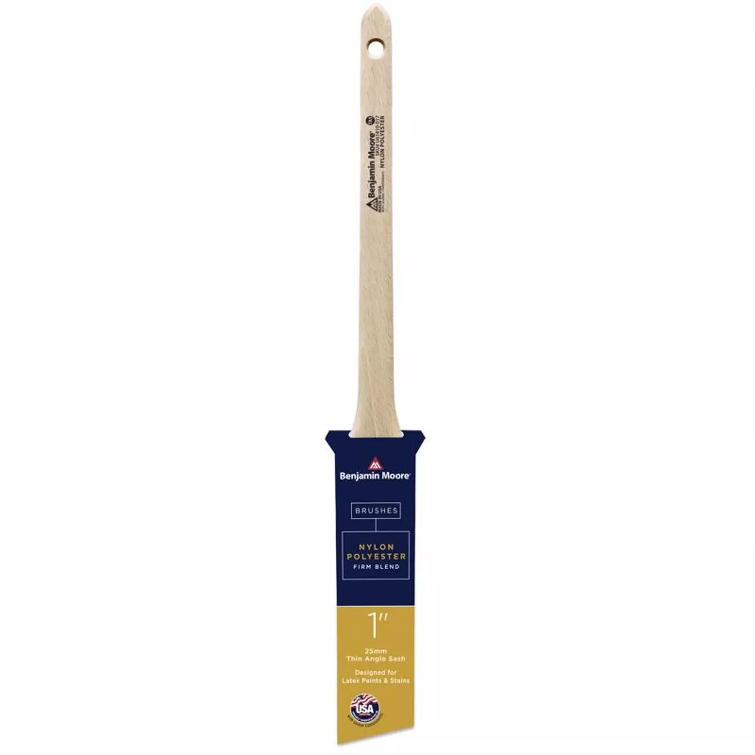 1 In. Firm Nylon/poly Thin Angle Sash Brush U61810-017