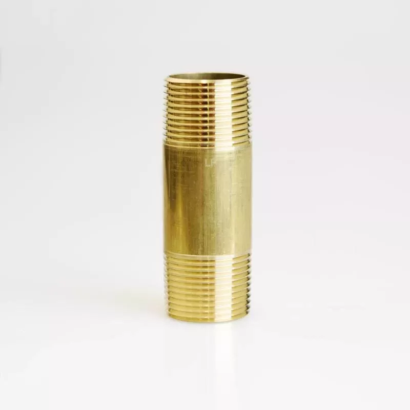 1 In. Mpt X 1 In. D Mpt Red Brass Nipple, 3-1/2 In. Length