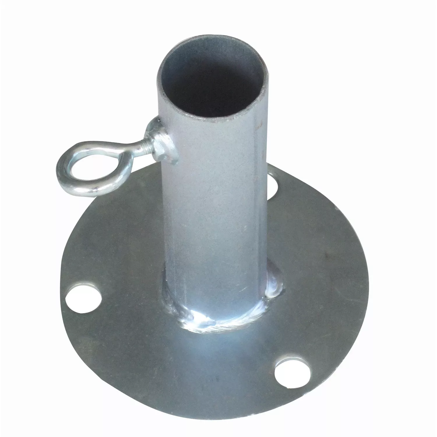 1 In. Round Galvanized Carbon Steel Connector 4-9/32 In. Length