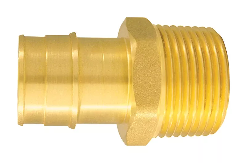 1 In. X 1 In. Brass Insert Fitting Mip Pex-a Adapter