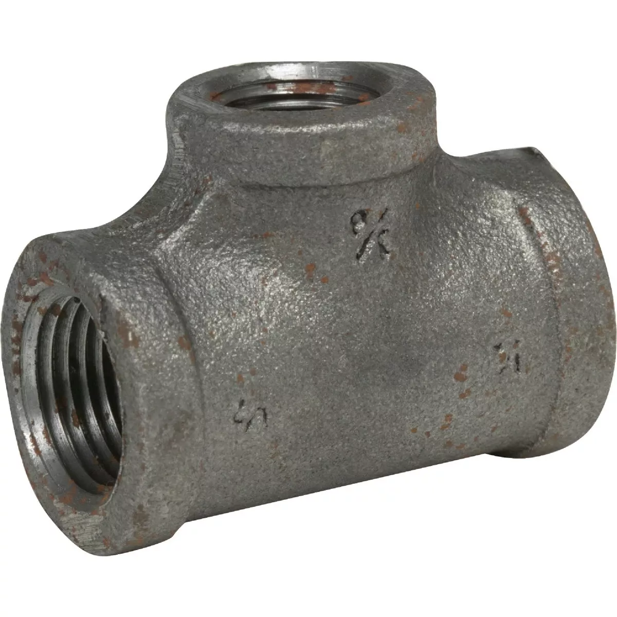 1 In. X 1 In. X 1/2 In. Reducing Malleable Black Iron Tee