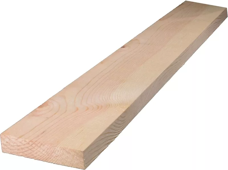 1 In. X 4 In. W X 8 Ft. L Pine Board #2/btr Premium Grade