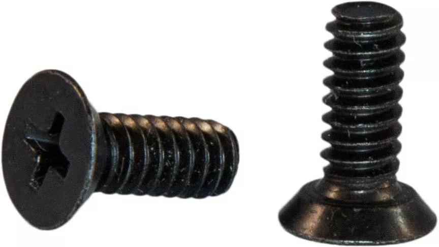 10-24 x 5/8 Phillips Flat 82 Undercut Machine Screw Black Zinc Plated (8,000)