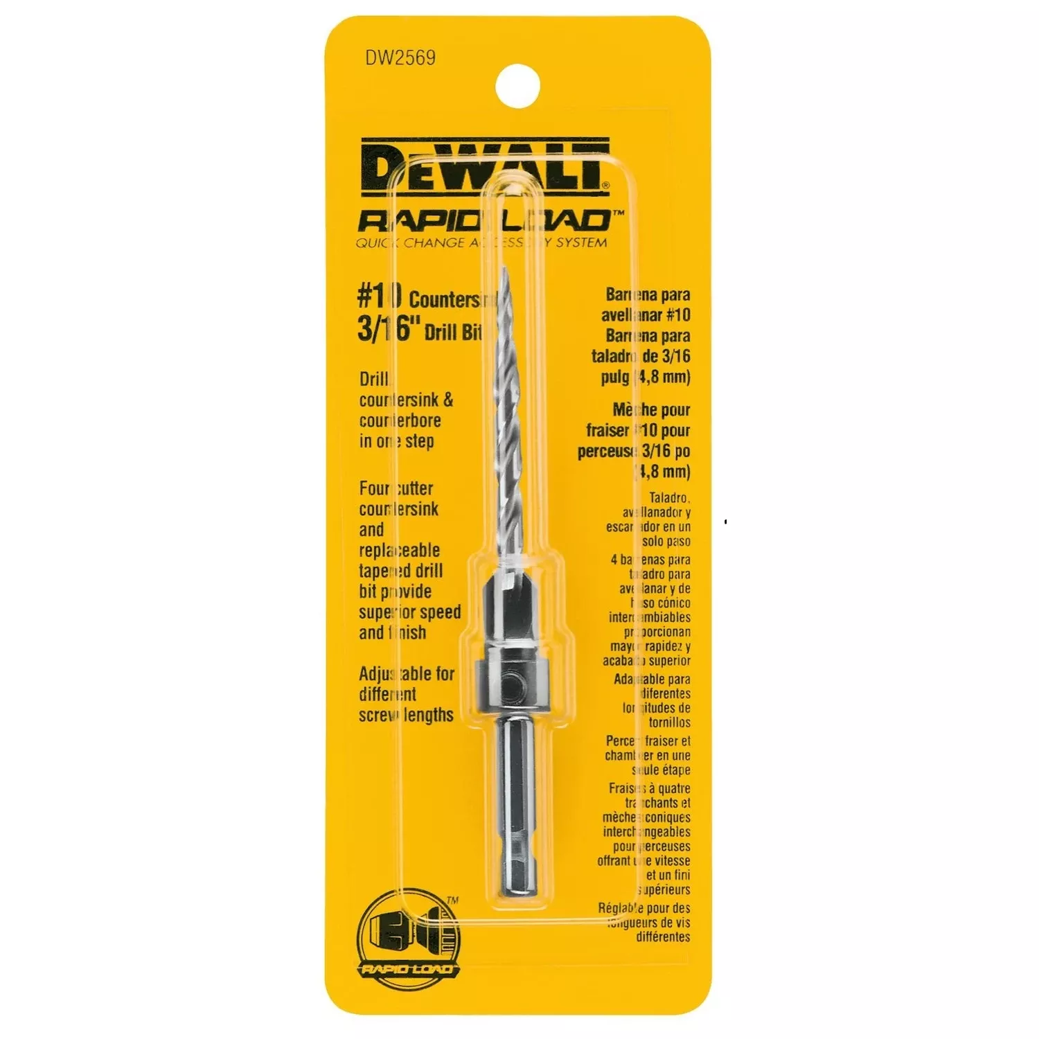 #10 – 3/16 In. Rapid Load High Speed Steel Countersink And Drill Bit