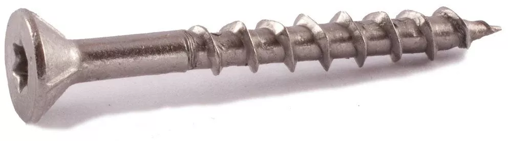 #10 x 2 1/2 Simpson 6-Lobe Flat-Head Deck-Drive™ DWP Wood Screws 316 Stainless Steel(T25) – Box (350)