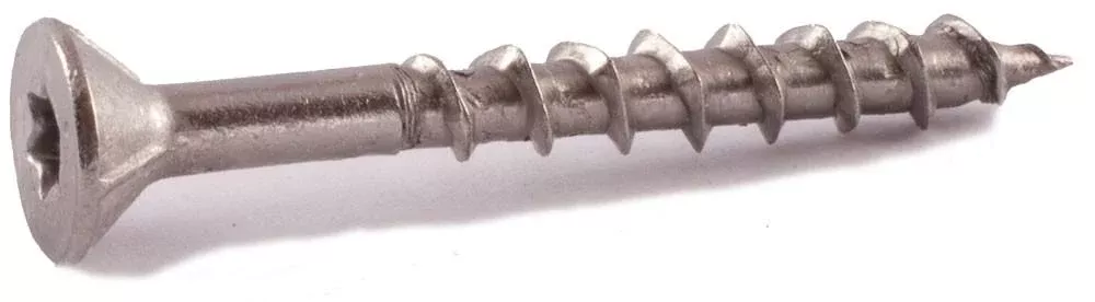 #10 x 3 1/2 Simpson 6-Lobe Flat-Head Deck-Drive™ DWP Wood Screws 316 Stainless Steel(T25) – Box (250)
