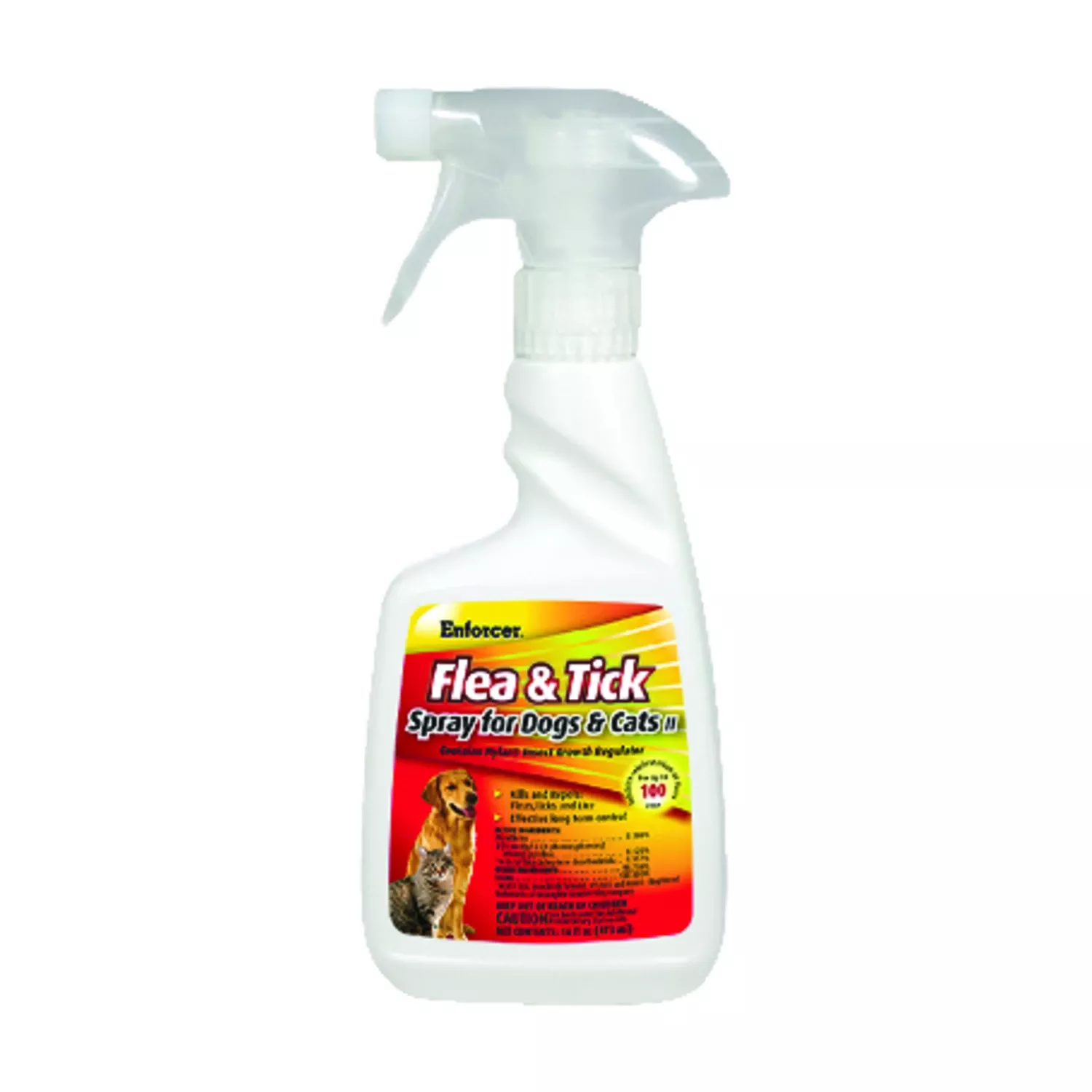 100-day Flea & Tick Control Spray For Cats & Dogs, 16 Oz.