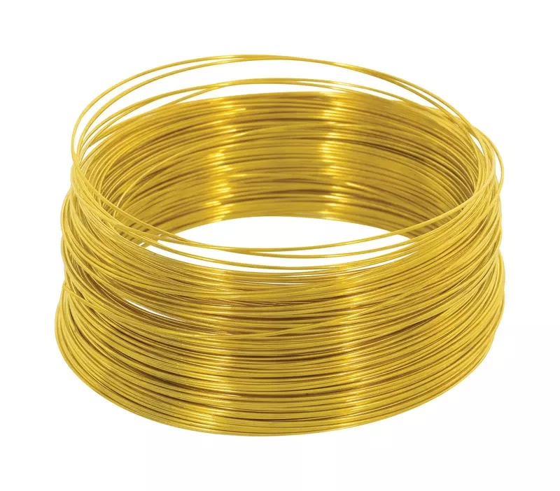100 Ft. Brass 24 Gauge Solid Wire For Crafts And Diy Projects
