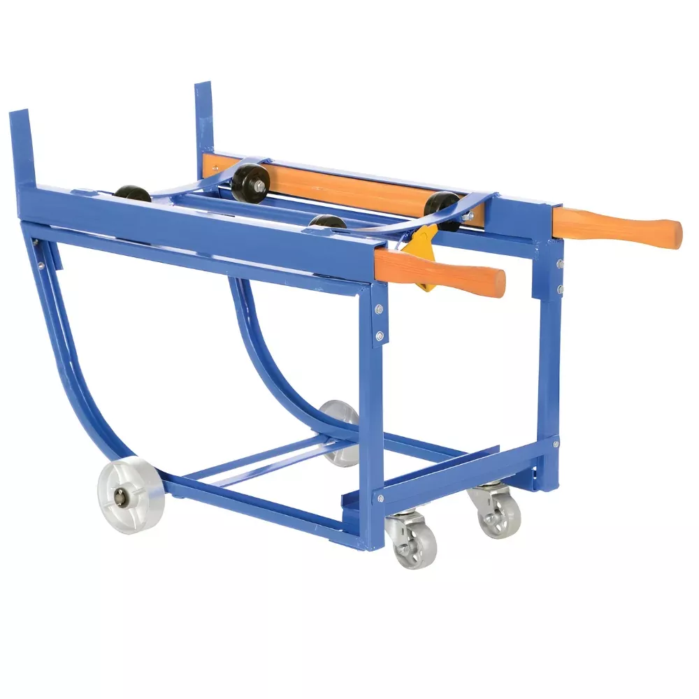 1000 lb Steel Rotating Drum Cart – Steel Wheels – RDC-1000-5SS – Vestil