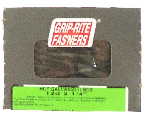 10d 3 In. Hot-dipped Galvanized Steel Box Nails - 1 Lb