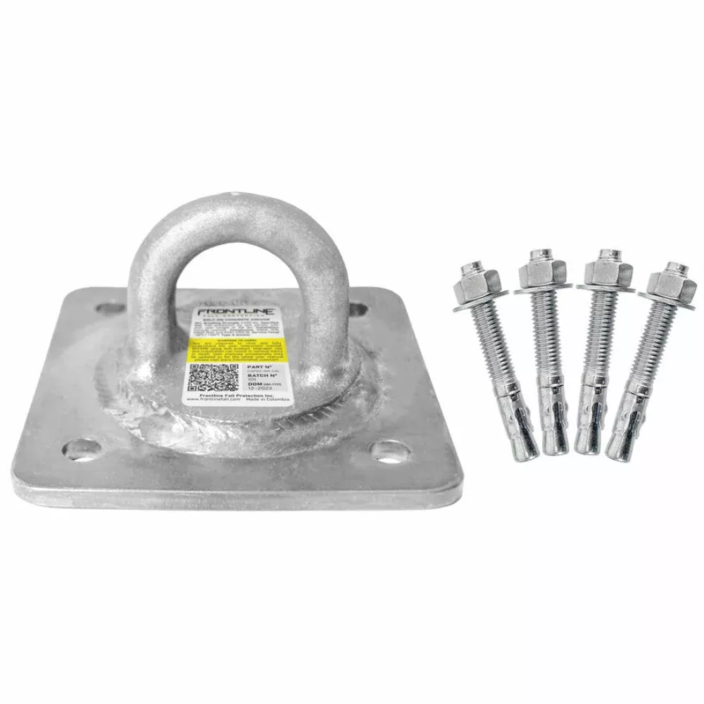 10K lbs HDG Reusable Anchor Plate – CAL-OSHA – Frontline