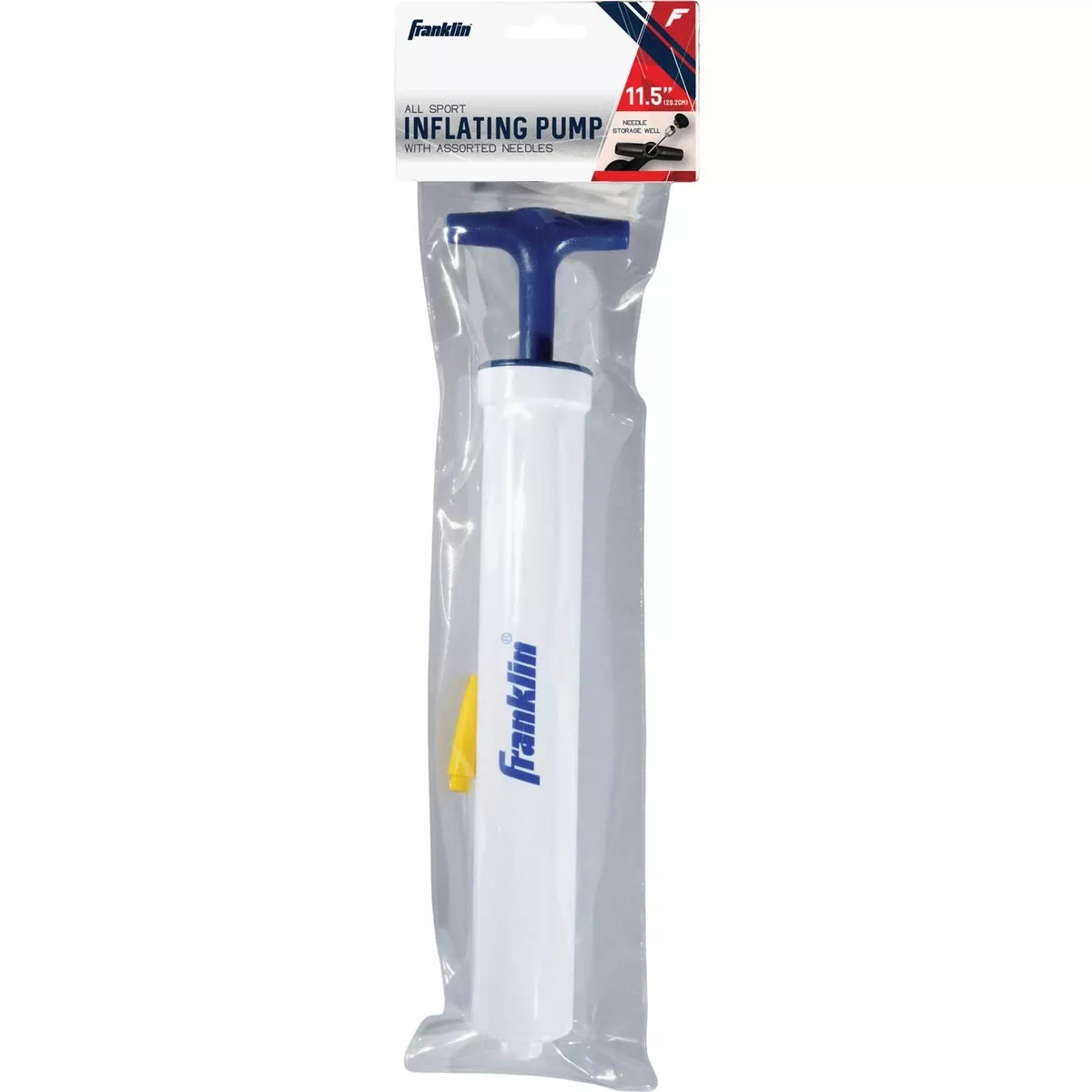 11-1/2 Inch Hand Air Pump With Metal And Plastic Needles