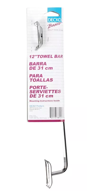 12-inch Chrome Towel Bar