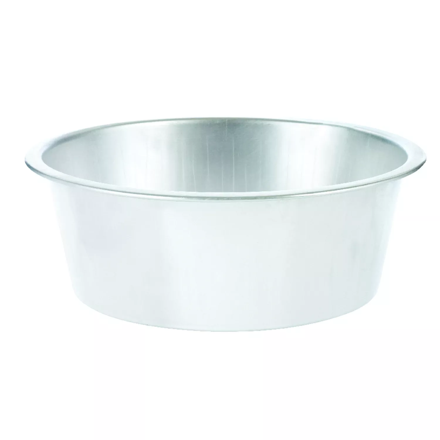 12 Quart Round Aluminum Dish Pan – Dishwasher Safe, Silver