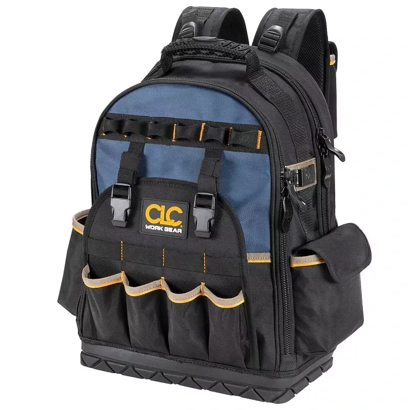 13 In. W X 18 In. H Ballistic Polyester Backpack Tool Bag With 38 Pockets