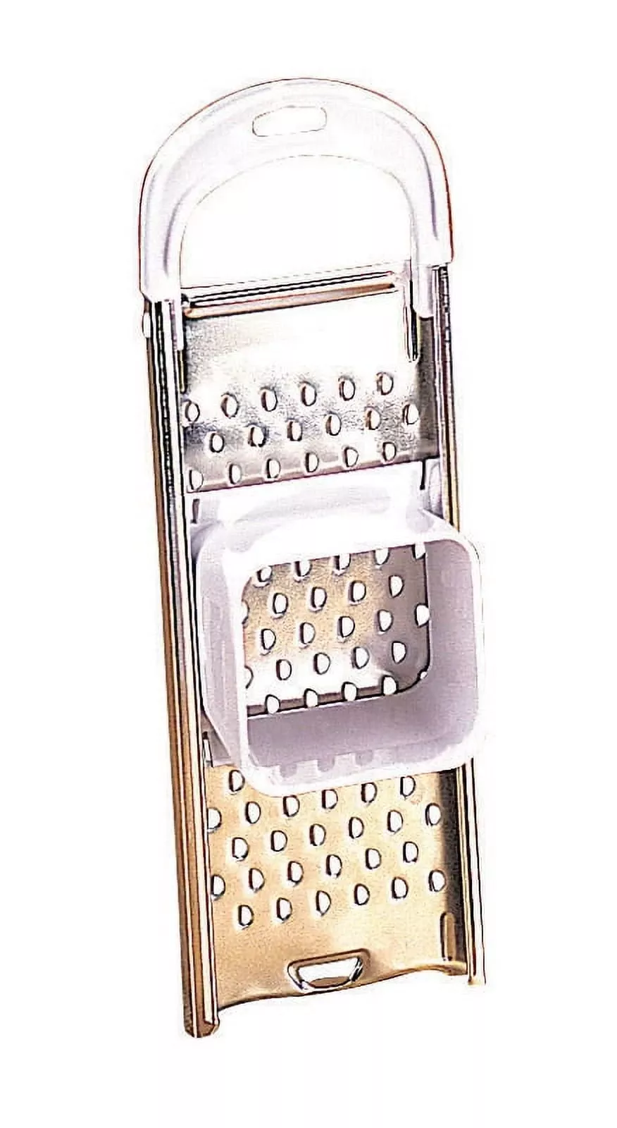 13-inch Silver/white Plastic And Stainless Steel Spaetzle Maker
