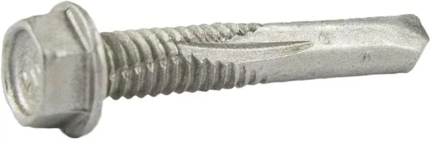 14-20 x 6 Hex Washer Head Self Drilling Screw TEK 5 Strong-Shield Coated