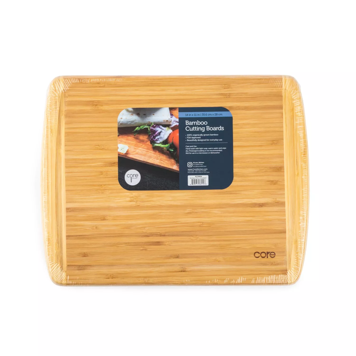 14 In. L X 11 In. W Beige Bamboo Cutting Board - Medium Thickness
