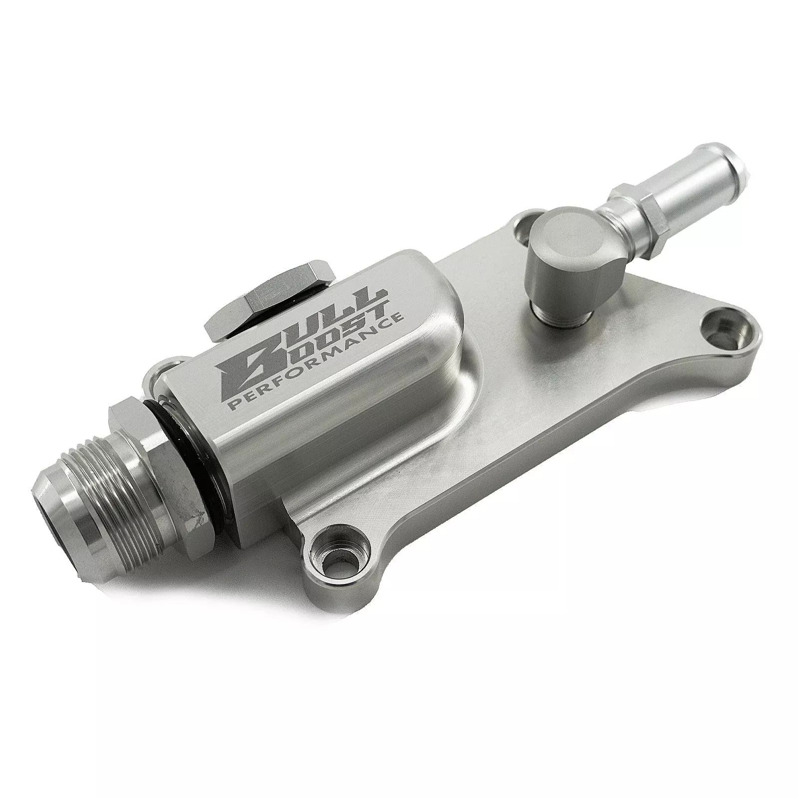 16AN K Series Upper Coolant Housing W Straight Elbow Hose Fitting For K20Z3 K24