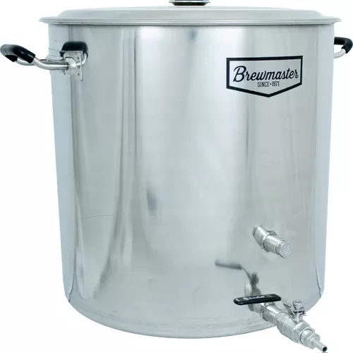 18.5 Gallon Stainless Steel Homebrewing Brew Kettle with Ball Valve